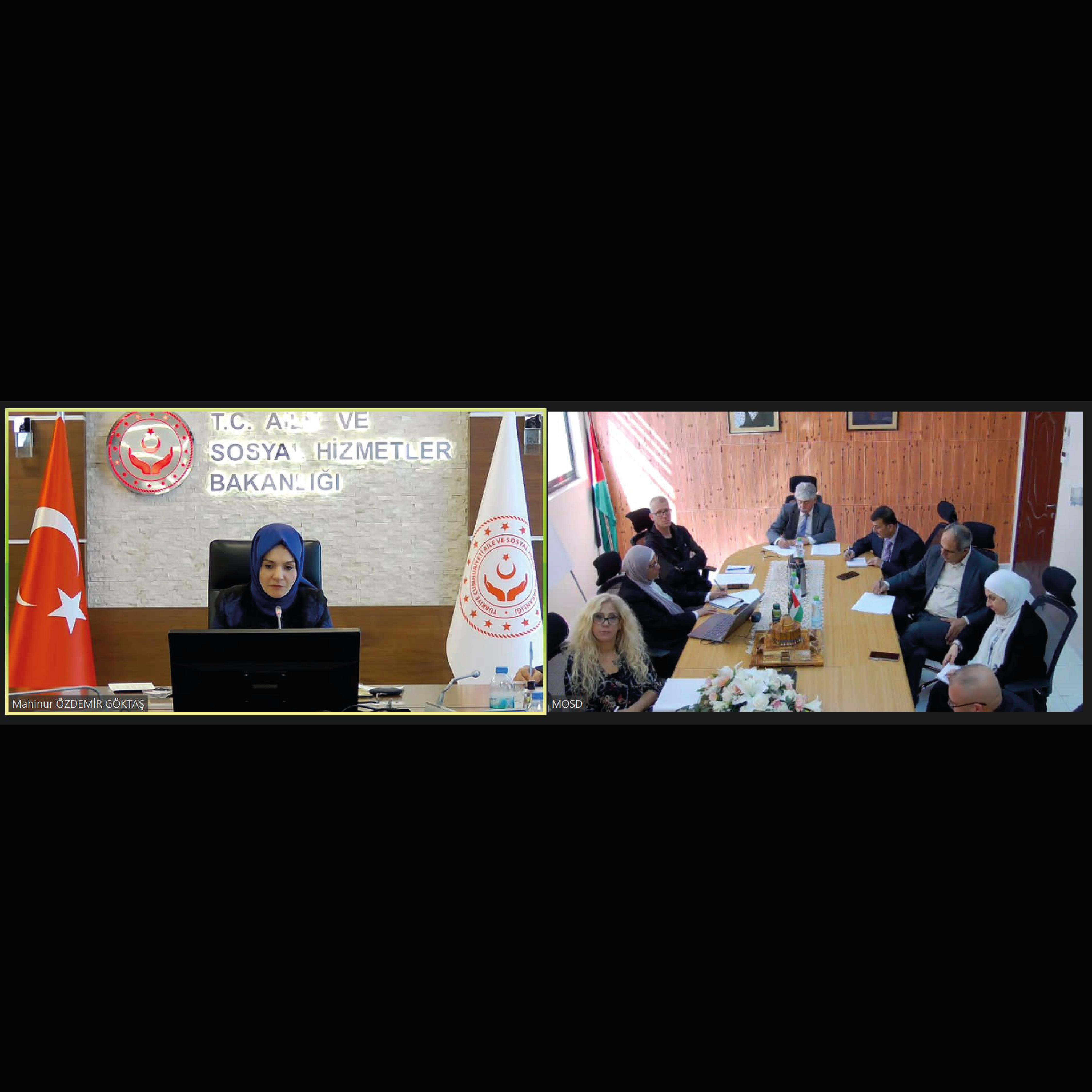AİLE BAKANI MAHİNUR GÖKTAŞ FİLİSTİN KADIN İŞLERİ BAKANI İLE GÖRÜŞTÜ