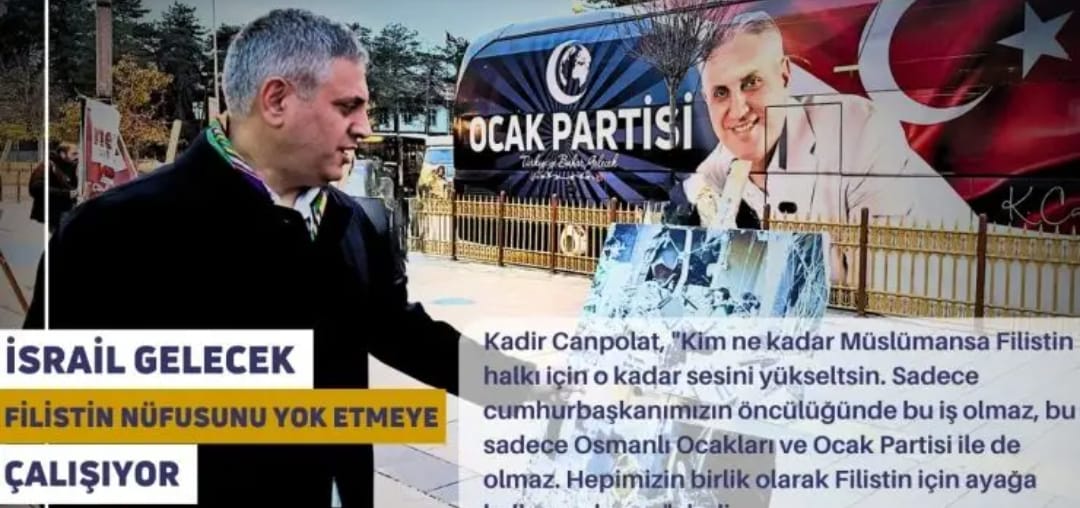 Kadir Canpolat: “İsrail Gelecek Filistin Nüfusunu Yok Etmeye Çalışıyor”